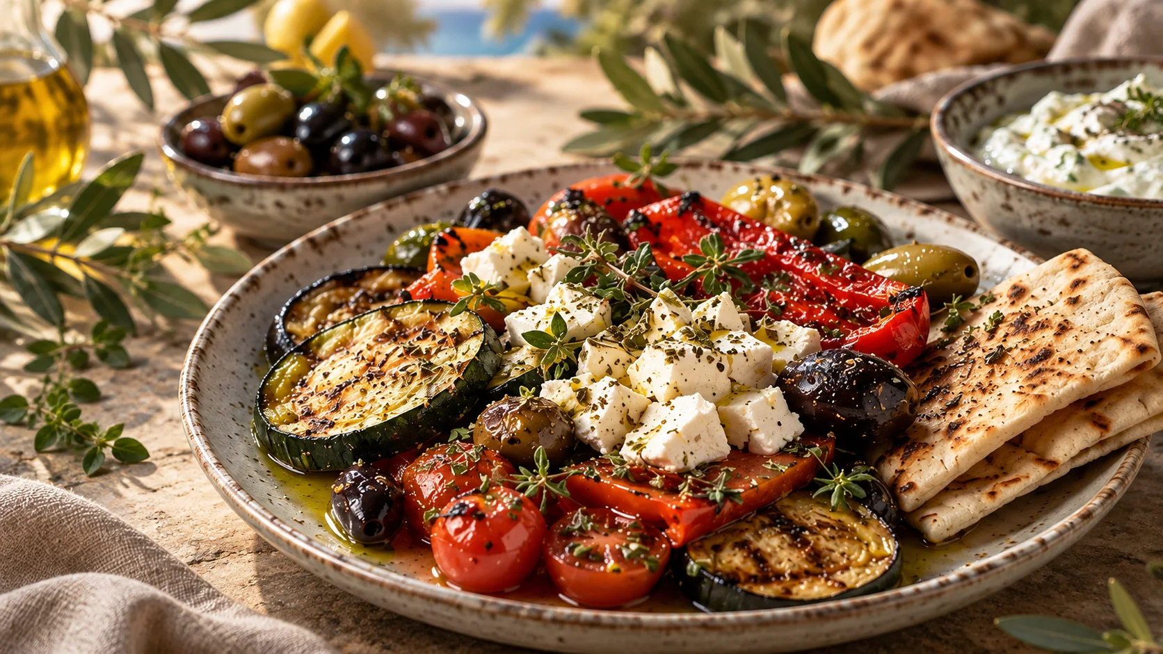 Mediterrane Spezialitäten im Restaurant KOS